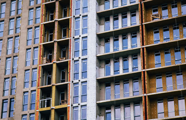 Fototapeta premium front part of the construction of the house