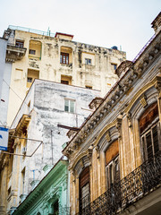 old street in havana, cuba