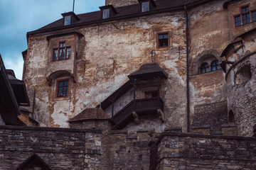 Fototapeta na wymiar Dolny Kubin / Slovakia - 09.16.2018: Photograph of the Orava castle, medieval landmark inside the castle