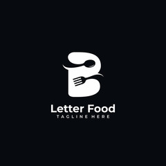 Letter B Food Logo Vector Icon © Hamdesain