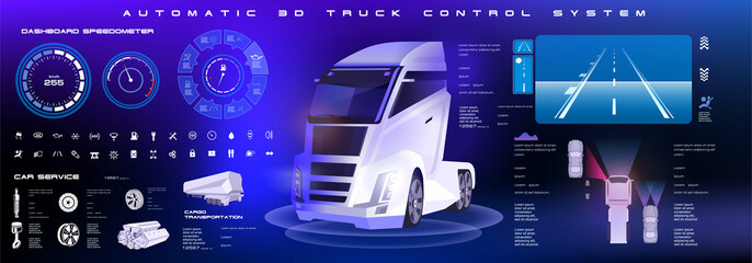Unmanned truck control system. Test of an unmanned truck control system on road with large traffic flow. The operation of the electronic system when performing an overtaking maneuver