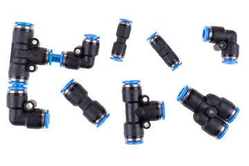 Many kind of plastic quick coupling or fittings equipment connector for air