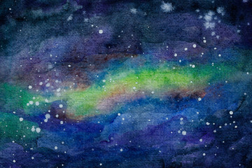 Abstract background deep space scene with nebula