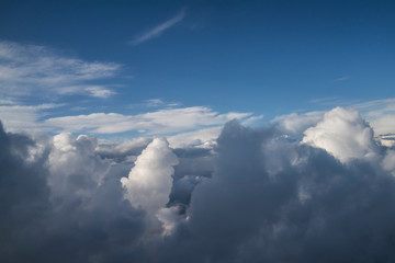 blue sky with clouds