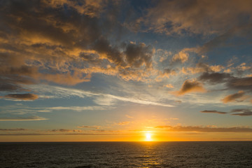 Sunset on the Mediterranean Sea