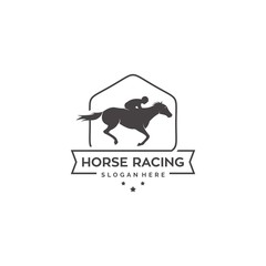 Horse logo template symbol for business. Horse racing logo