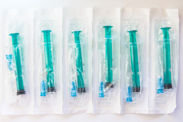 Syringe and needle, sterile medicine equipment. medical equipment syringe needle.