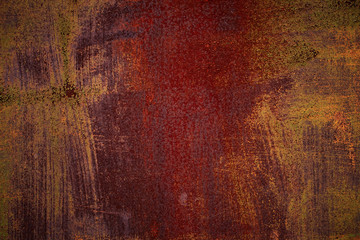 Vintage old rusty metal sheet background