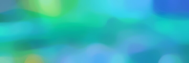smooth horizontal header background texture with light sea green, medium aqua marine and medium turquoise colors and space for text or image
