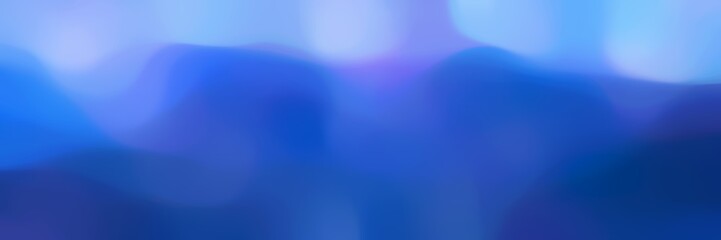 blurred horizontal card background graphic with strong blue, light sky blue and corn flower blue colors and space for text or image