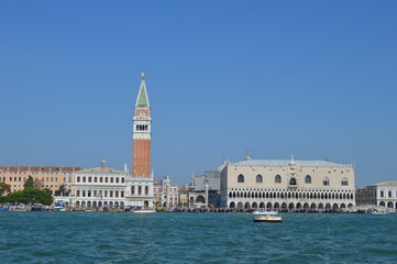 Landscape from the water of venice