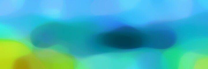 blurred horizontal card background with medium turquoise, moderate green and teal colors and space for text or image