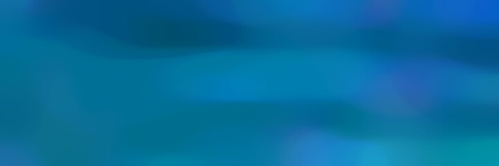 soft blurred horizontal card background texture with teal, strong blue and teal green colors and free text space