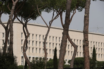 Palazzo della Farnesina, seat of the Italian Ministry of Foreign Affairs in Rome.