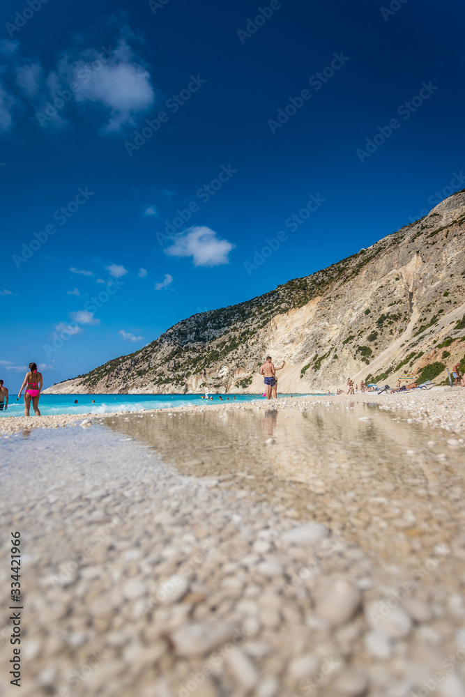 Wall mural myrtos beach at kefalonia