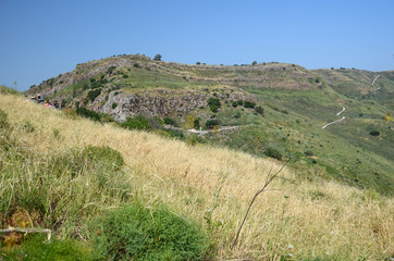 Naklejka premium landscape in the hills