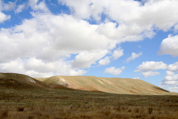 mountain landscape with clouds