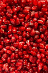 close up of pomegranate seeds for backgrounds