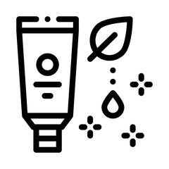 nutritious cream icon vector. nutritious cream sign. isolated contour symbol illustration