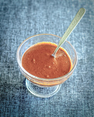 homemade chocolate in a vase