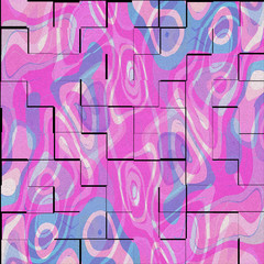 colorful pink and blue  modern art mosaic tile  abstract texture   background