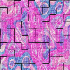 colorful pink and blue  modern art mosaic tile  abstract texture   background