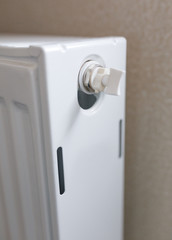 end of heating radiator with faucet