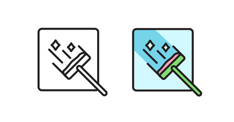 Window wash icon. Modern vector symbols and icons.