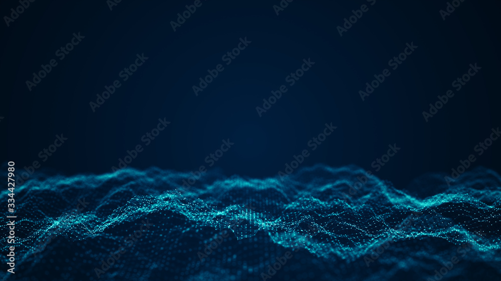 Poster abstract technology big data background concept. motion of digital data flow. transferring of big da