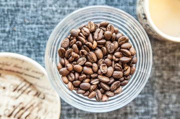 roasted coffee beans in bowl