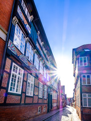typcial half timbered facade in germany