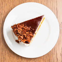slice of chocolate cake