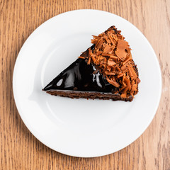 slice of chocolate cake