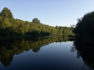 Fototapeta na wymiar The river in the summer