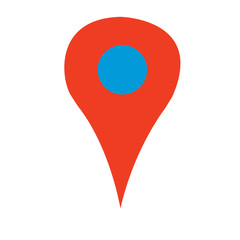 gps red map location icon