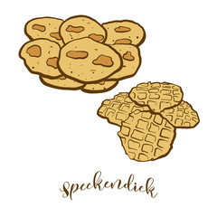 Colored drawing of Speckendick bread