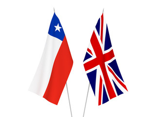 Great Britain and Chile flags