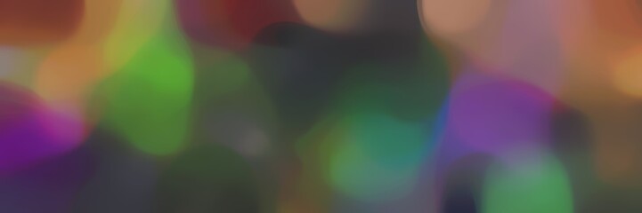 blurred bokeh horizontal banner background graphic with dark slate gray, pastel brown and dark slate blue colors space for text or image