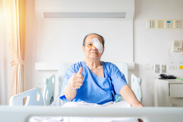 Treatment of post-operative cataract by the concept - obrazy, fototapety, plakaty