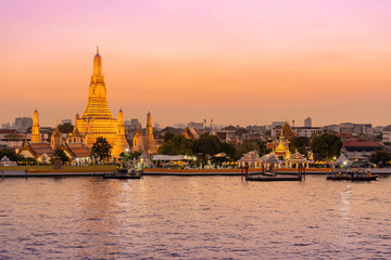Wat Arun in Bangkok in Thailand.