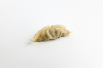 Pork dumpling on white background