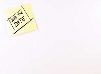 Save the date post it