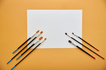 pen and paper on white background