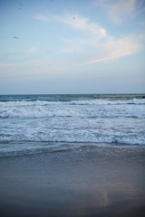 Beautiful sky and blue sea