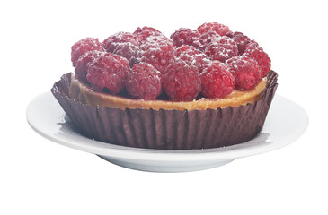 raspberry pie on plate