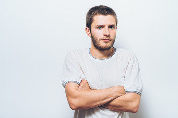 Fototapeta premium Portrait of a man arms folded