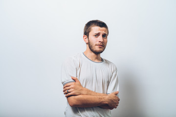 Fototapeta premium Portrait of a man arms folded