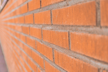 Background close-up. Red brick wall.