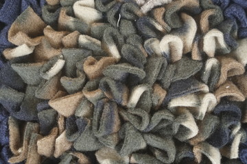 Colorful foot scraper close up for patterns.