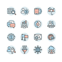 business icons for internet marketing